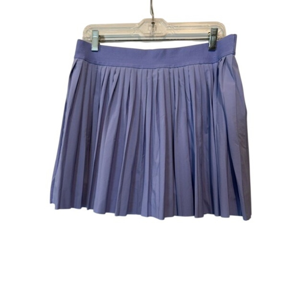 Beyond Yoga Womens Pleated Tennis Skort Periwinkle Purple Built-in Shorts XL EUC